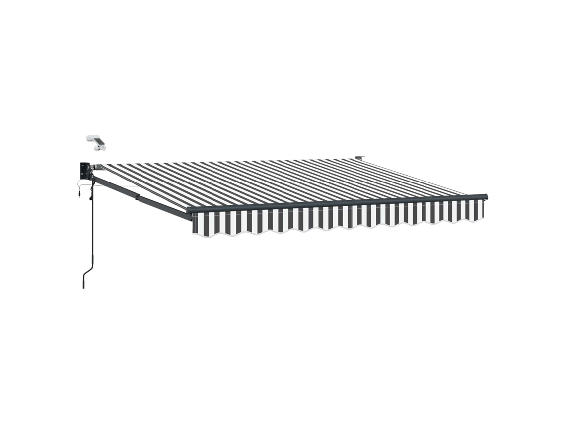 Conjunto 1 Toldo Elétrico Vidaxl Antracite Poliéster (3,5 X 2 M)