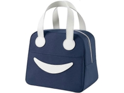 Bolsa térmica de grande capacidade Aquaforge para almoço, bolsa portátil para piquenique ao ar livre (azul-marinho)
