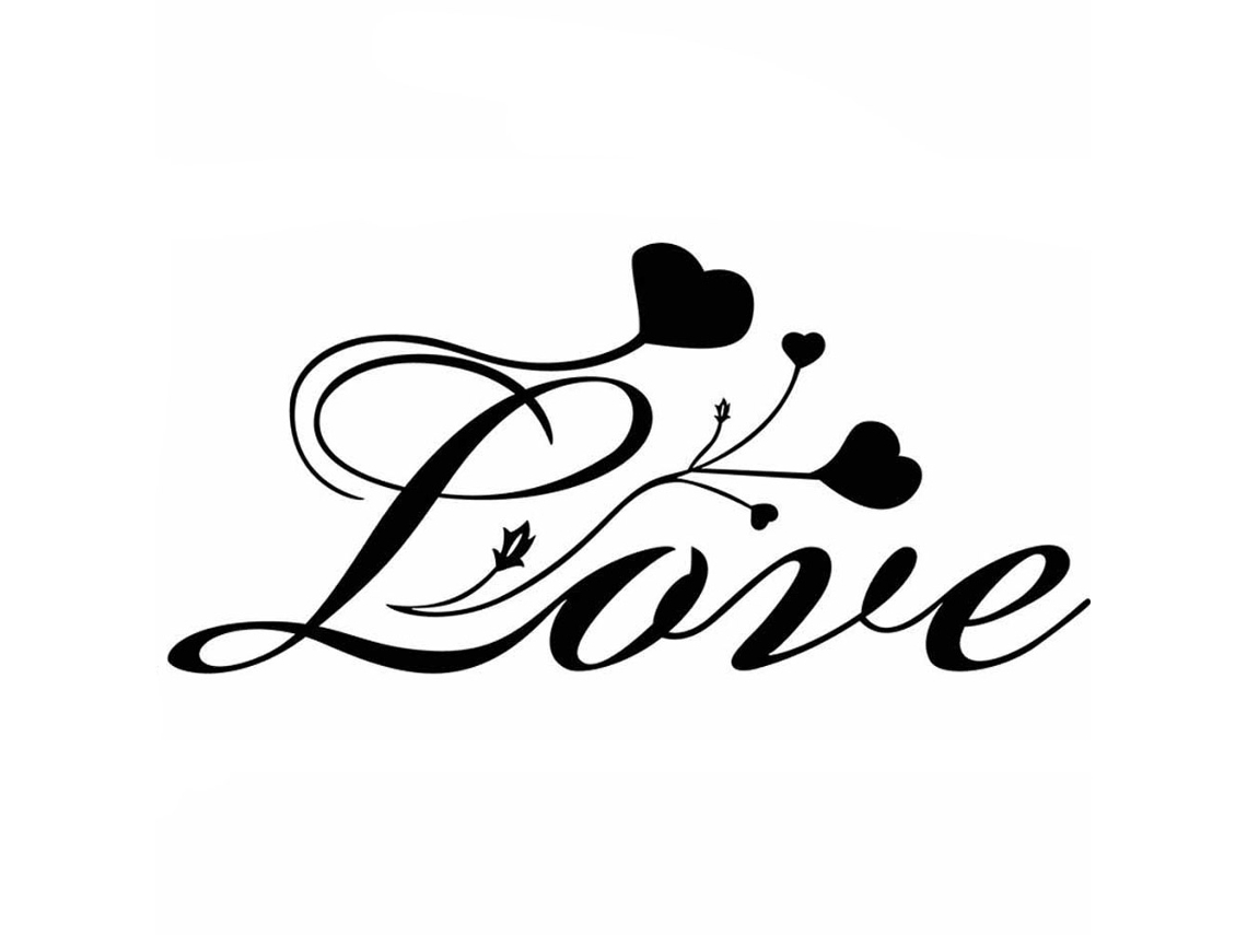 Laxiscreed Adesivo De Parede Love Pvc Impermeável Para Decoração De Interiores