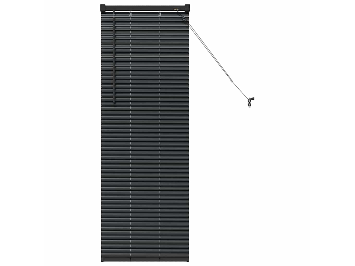 Conjunto 1 Persianas Venecianas Vidaxl Preto Alumínio (130 X 55 Cm)