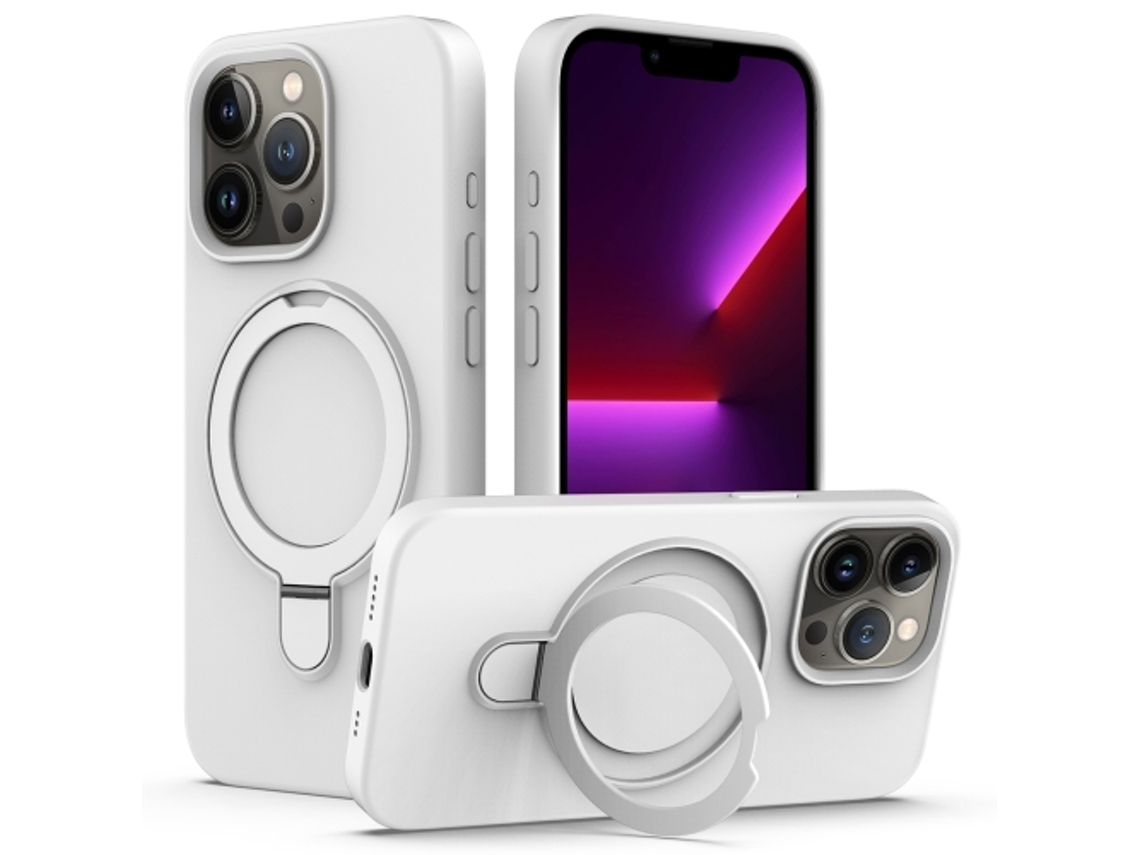 Capa Mobile Phone Cases Magsafe Liquid With Ring para iPhone 15 Pro Max Silicone Magnética