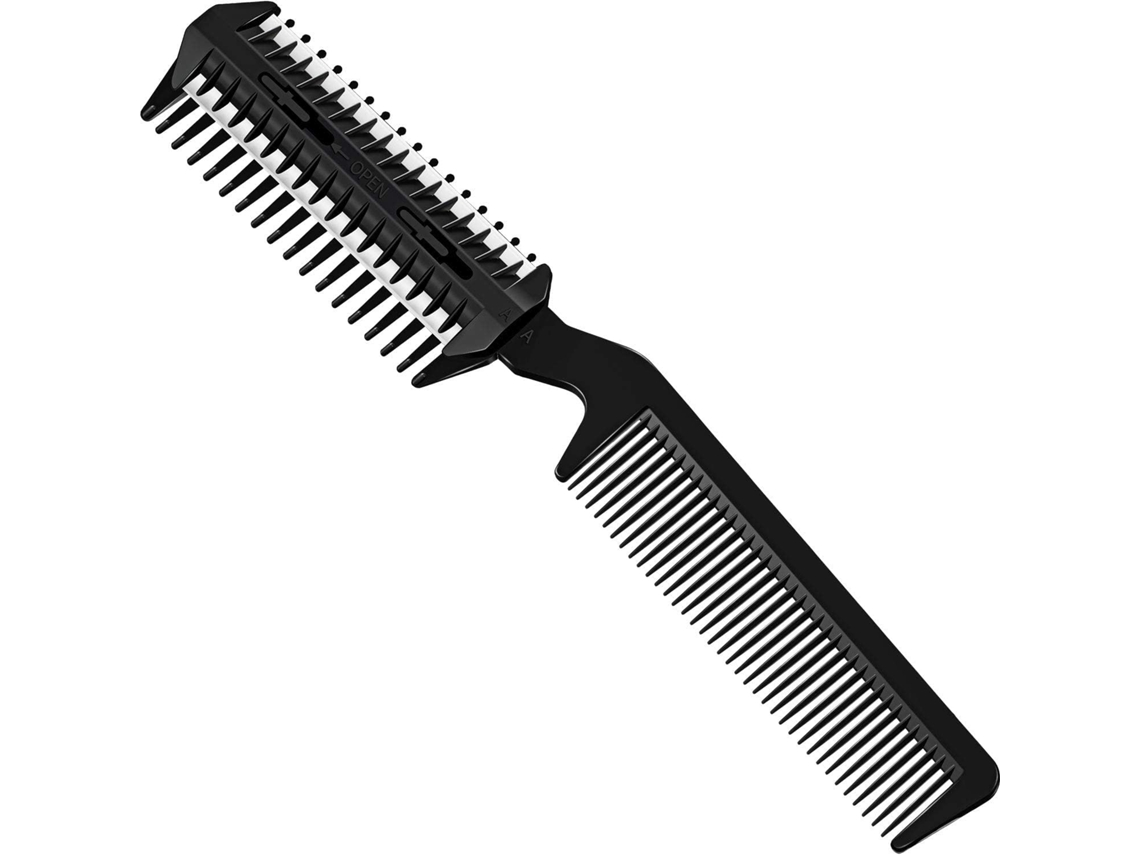 Pente De Corte De Cabelo De Dupla Face, Pente De Desbaste, Pente Em Formato De C Brilvibera