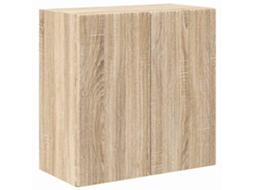 Armário de Tv de Parede Carvalho Sonoma com 59,5x31x60 cm MAISON EXCLUSIVE