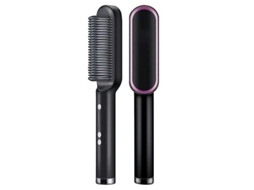 Multifuncional Profissional Alisador De Cabelo Turmalina Cerâmica Cabelo Modelador Escova Cabelo Pente Alisadores Curling Ferro Hengjian