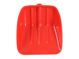 Pala De Neve Vermelha De Plástico Pp Grosso Resistente E Segura Para Crianças Jardim 41x37cm