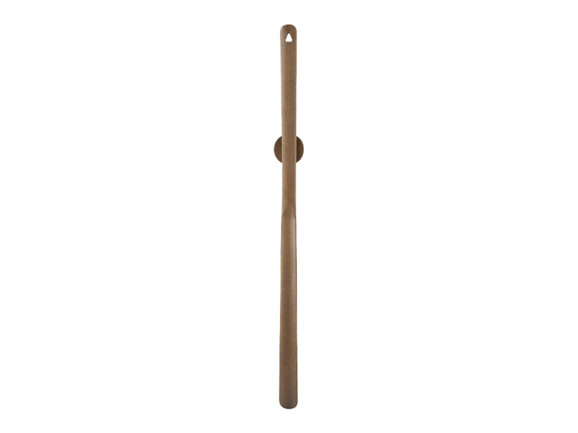 Calçadeira Elegante em Nogueira 50 Cm com Suporte Magnético de Parede, Madeira, Tamanho Único BRILVIBERA