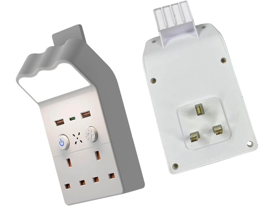 Tomada Multifuncional Com Luz Noturna Led, Temporizador E Trava De