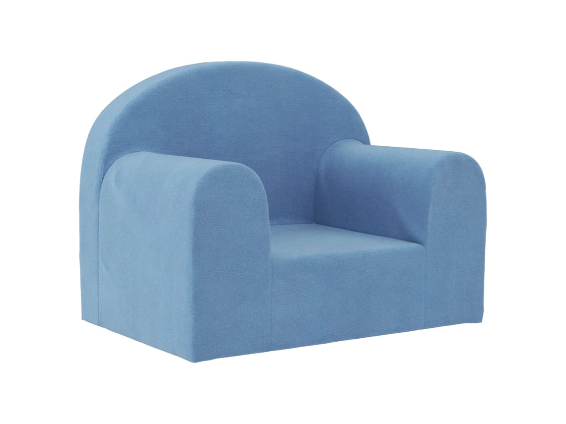 Maison Exclusive - Sofá Infantil Pelúcia Macia Azul