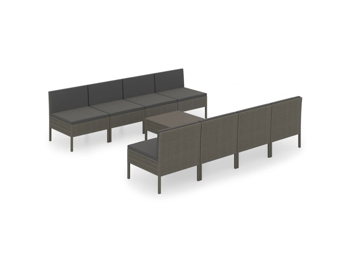 Garden Lounge Set, Garden Lounge Sets Vidaxl Cinzeto Rattan / Vime (n/a)