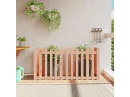 Vidaxl Canteiro Elevado C/ Design De Cerca 150x50x70cm Madeira Douglas