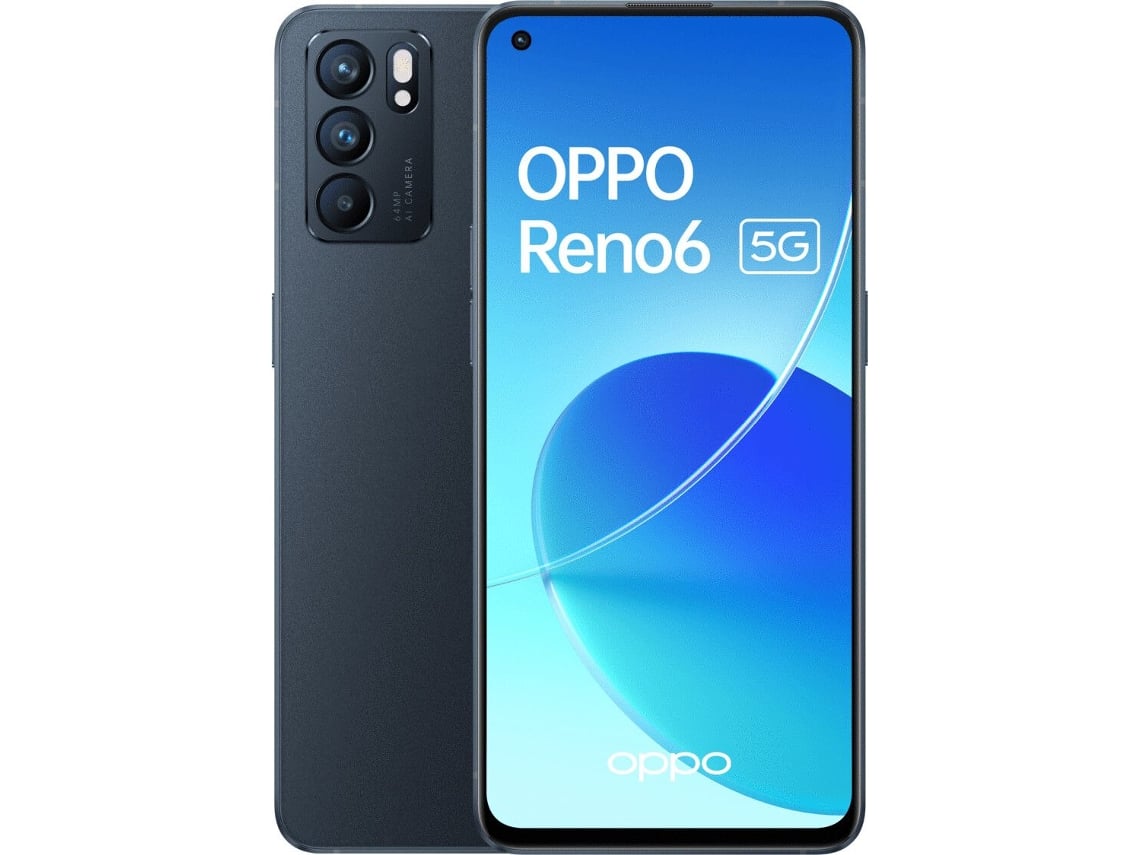 Smartphone OPPO Reno6 5G (Recondicionado Como Novo - 128GB - Negro)