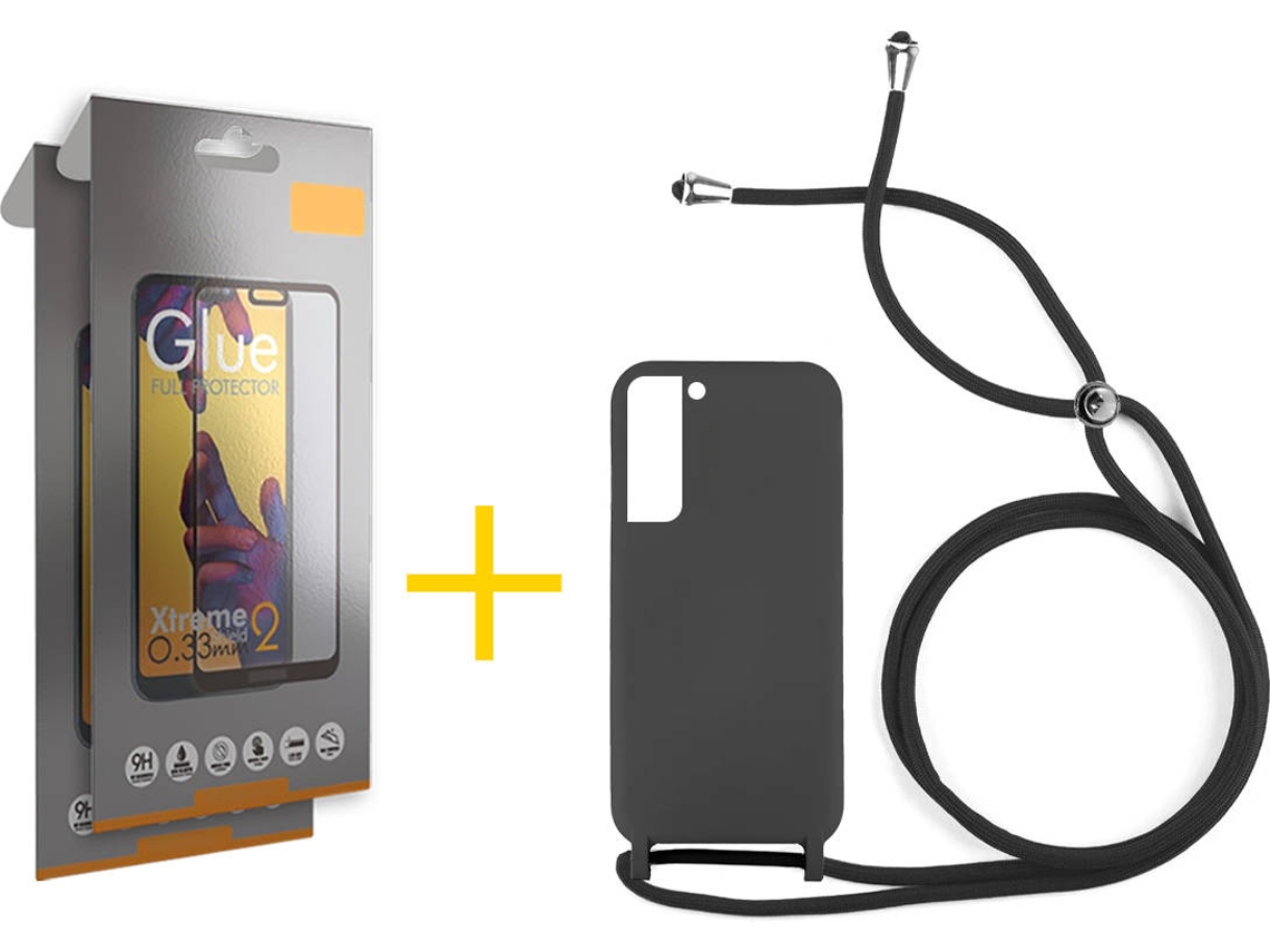Capa + 2 Películas para Samsung Galaxy S22 Plus 5G SKYHE Preto