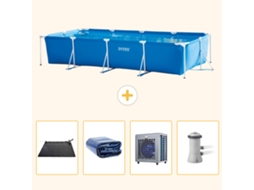 Intex Piscina Com Estrutura Retangular - 450x220x84 Cm - 5-peças S42