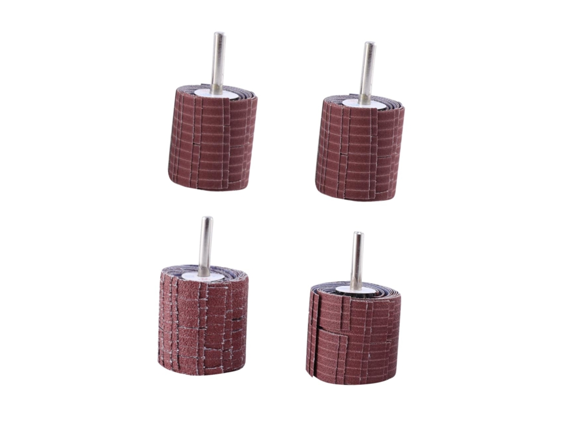 Conjunto De 4 Discos De Lixa Abrasivos De 6 Mm Para Polimento De Madeira, Metal E Plástico. Gokoco