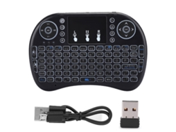 Teclado Sem Fio Mini Usb LAXISCREED Luz Três Cores 2.4g