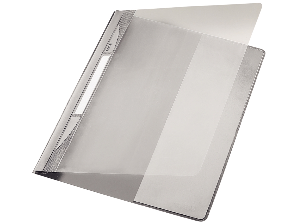 Pasta LEITZ Exquisit Largura Extra Din A4 Pvc Cinza
