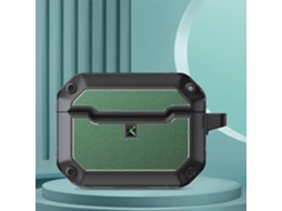 Capa protetora de TPU com gancho para fone de ouvido e sistema de absorção de impacto para AirPods Pro GIECY (vermelha)
