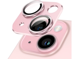 Película Yuysan Para Iphone15/15plus, Vidro Temperado + Liga（rosa）
