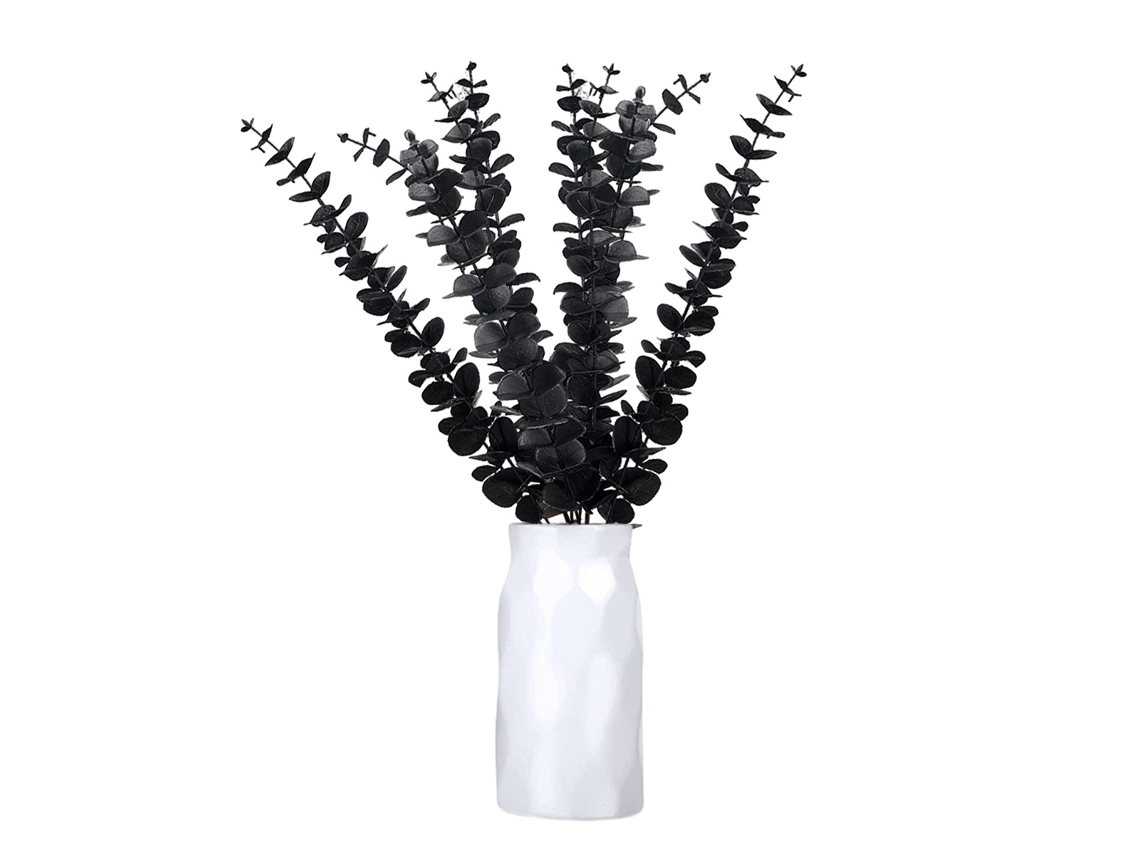 20 Unidades De Hastes De Eucalipto Artificiais Decorativas Para Casa, Escritório, Casamento E Ornamentação Floral