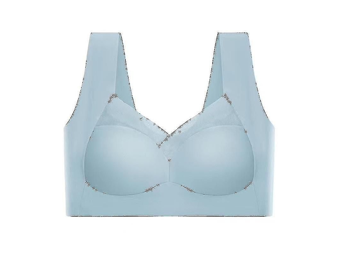 Sutien Corretor De Postura Wmbra Sem Costuras Para Mulher Tamanhos L-3xl Cores Variadas L Azul Claro