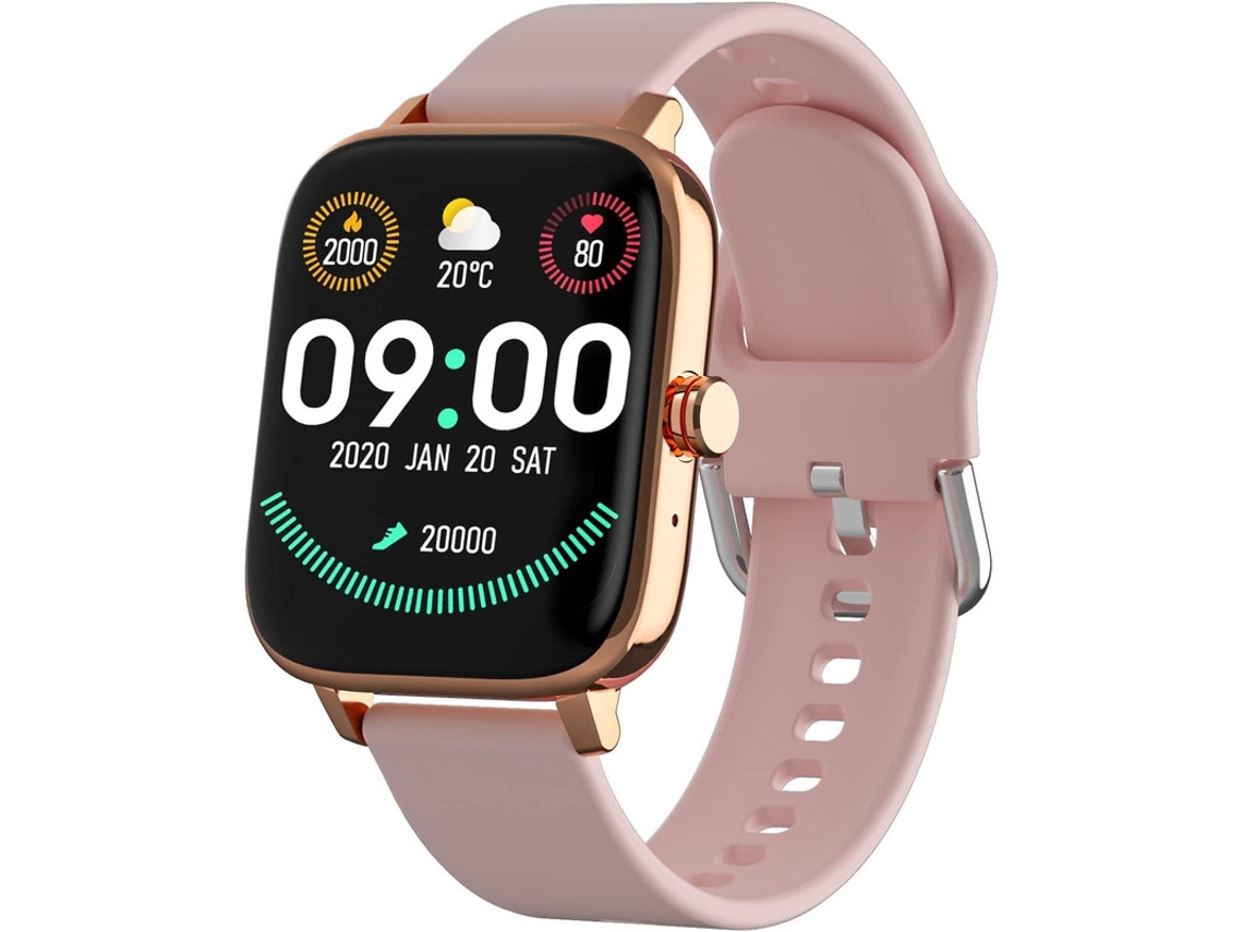Smartwatch YIZHOOD Te720 Fitness de 1.7Inch com Resposta Discagem Pressão Arterial Ouro