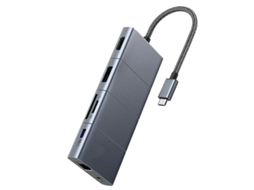 Hub Usb C Adaptador De Hub Usb C 11 Em 1 Powerexpand Com 4k60hz Hdmi E Dp Fornecimento De Energia De 100 W Cinza Bestvite