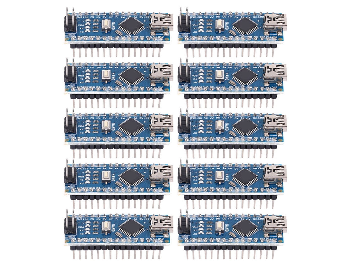Veloriskku-10 Peças Placa De Controlador Micro Atmega328p Módulo 5v 16m Para Arduino
