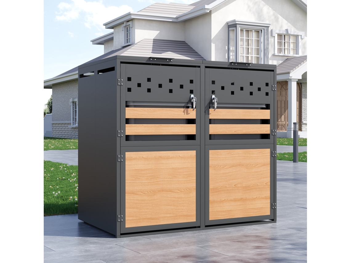 Conjunto de 4 Peças Rattan Pe Sofá 3 Lugares Poltronas Mesa Vidro S/MARCA