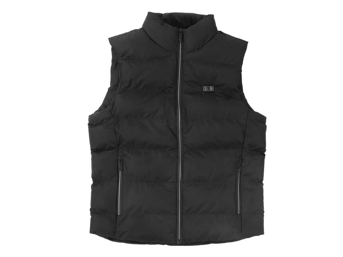 Coleteira Aquecida Preta Usb Com 15 Zonas De Aquecimento Elétrico Para Hiking Skiing Trabalho Outdoor Tamanho 2xl