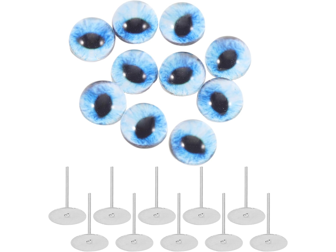 5 Pares De Olhos De Vidro Para Bonecas, Para Feltragem Com Agulha.