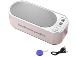 Limpador Ultrassônico De Óculos, Lavador Ultrassônico De Joias, Tamanho Portátil, Alta Frequência (branco)