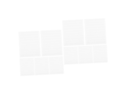 Série 2 Adesivos Transparentes Dupla Face Para Paredes Massa Adesiva