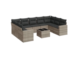 Garden Sofa Set, Garden Sofa Sets Vidaxl Cinzeto Rattan / Vime (n/a)