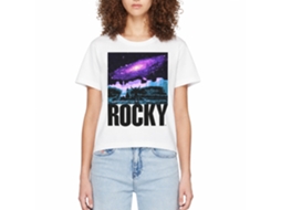 Rockinstone Rocky Movie Galaxy White Adult T-shirt Size:m