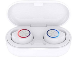 Auriculares Bluetooth True Wireless ENZONS Mini Intra- Sem Fio 5.0 Hifi Estéreo com Cancelamento de Ruído e Compartimento de Carregamentobranco