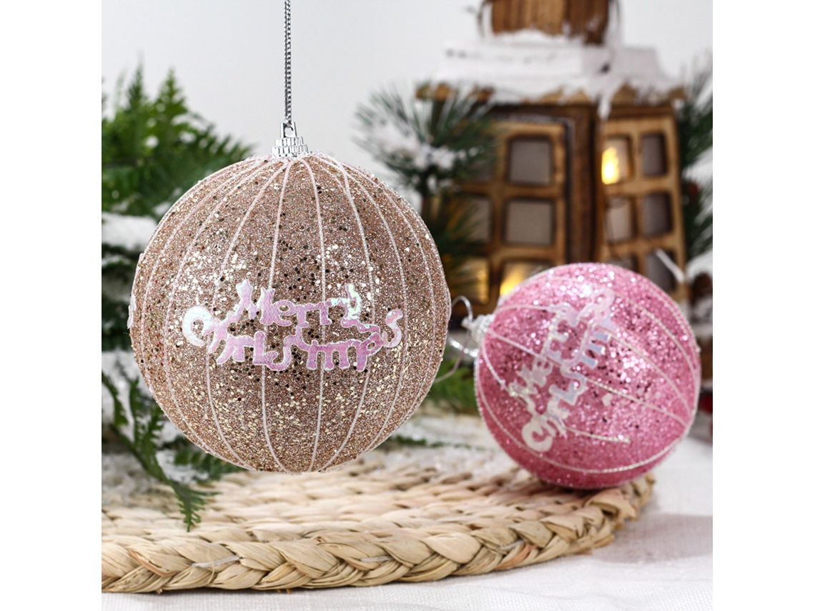 Bola De Natal (8cm / Dourado) Eoocoo