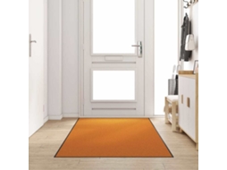 Vidaxl Tapete De Entrada Laranja E Preto 120 X 300 Cm 100% Poliamida
