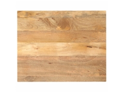 Vidaxl Tampo De Mesa Retangular 90x80x3,8 Cm Mangueira Maciça