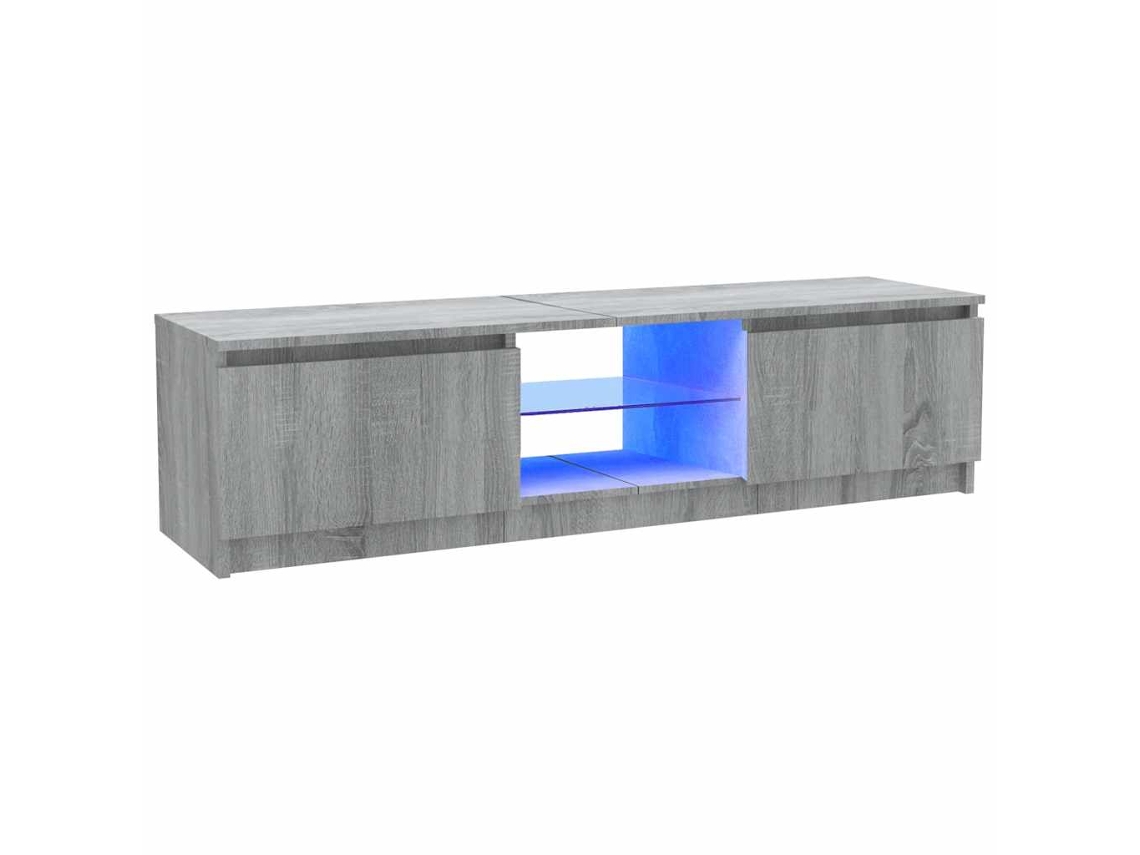 Tv Cabinet, Tv Cabinets Vidaxl Cinzeto Madeira Processada (120 X 30 X 36 Cm)