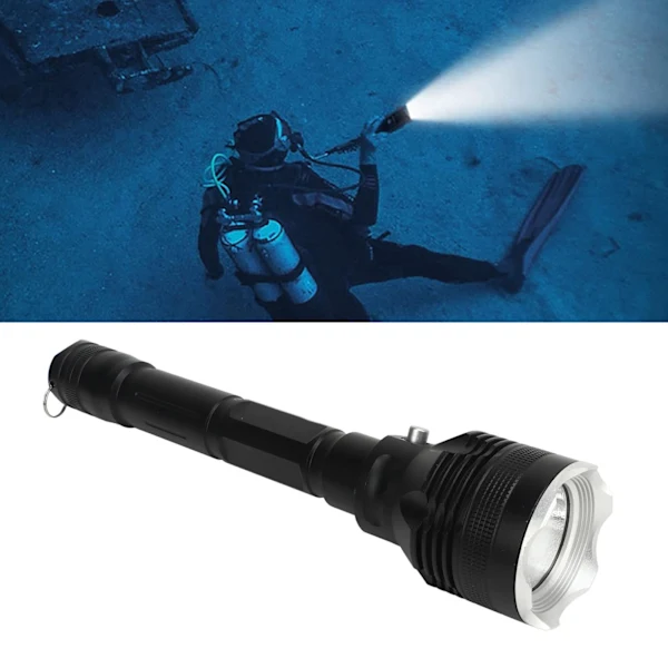 Lanterna Led 8000lm IPX8 para Mergulho com 3 Modos BRILVIBERA