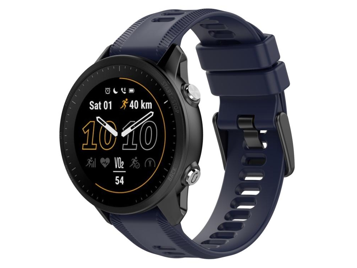 Pulseira Para Garmin Forerunner 955 - Silicone Cor Sólida - Fivela Preta