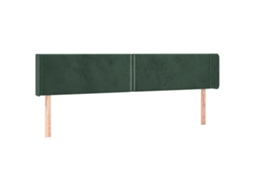 Headboard, Headboards Vidaxl Verde Veludo (183 X 16 X 78/88 Cm)
