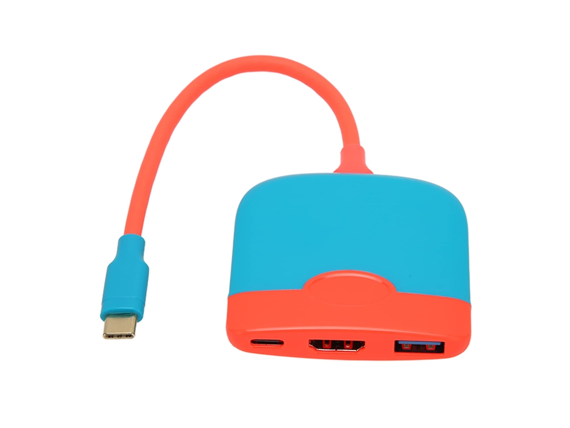 Adaptador para Interface Multimedia Hd 3 e Hub Dock de 1 Porta para Switch