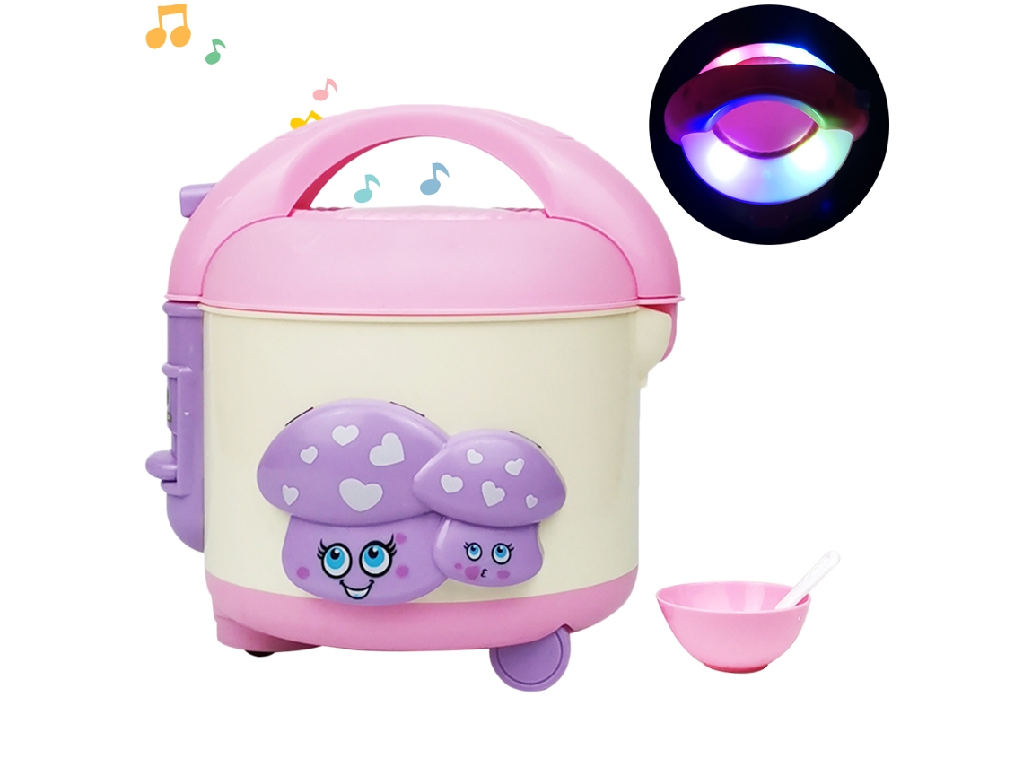 Ats olla Arrocera Eléctrica Con Música Y Luz Ruedas Universal Evitación Obstáculos Mini Casa Juguete Cocina Regalo Niños