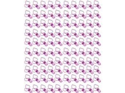 100 Clipes Metálicos no Formato Pêssego, Clipes de Papel com Cauda Longa para Uso em Mesa, Escola e Casa