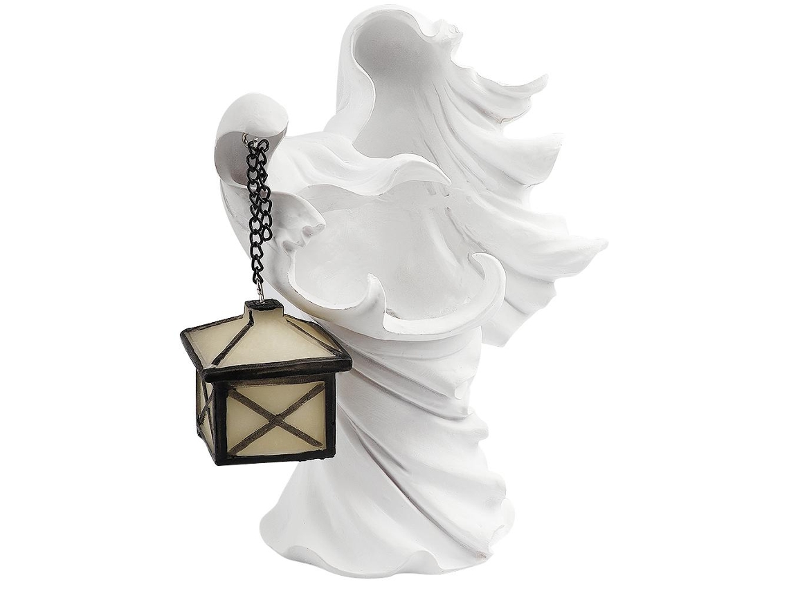 Estátua De Fantasma Em Resina Decorativa Para Halloween
