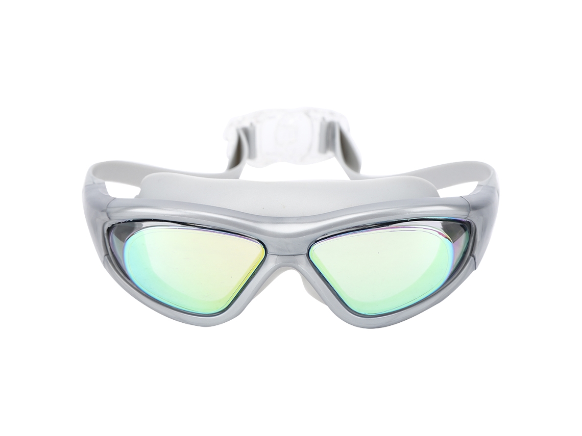 Óculos de Natação para Crianças AQUAFORGE (branco com detalhes em laranja)