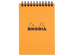 Bloco de Notas Espiral RHODIA No. 13 Din A6 Quadrado Preto
