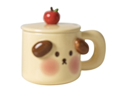 Caneca de Café Cartoon com Tampa colher LAXISCREED