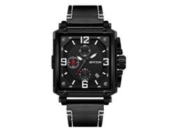 Relógio De Pulso Masculino Sanda 5304 Quartz, Três Mostradores, Seis Costuras, Calendário Simples, À Prova D'água.